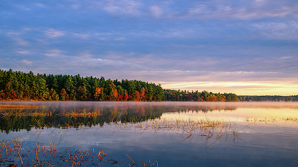 Autumn Warmth, Massabesic Lake N H by Michael Hubley Autumn Warmth, Massabesic Lake N H by Michael Hubley